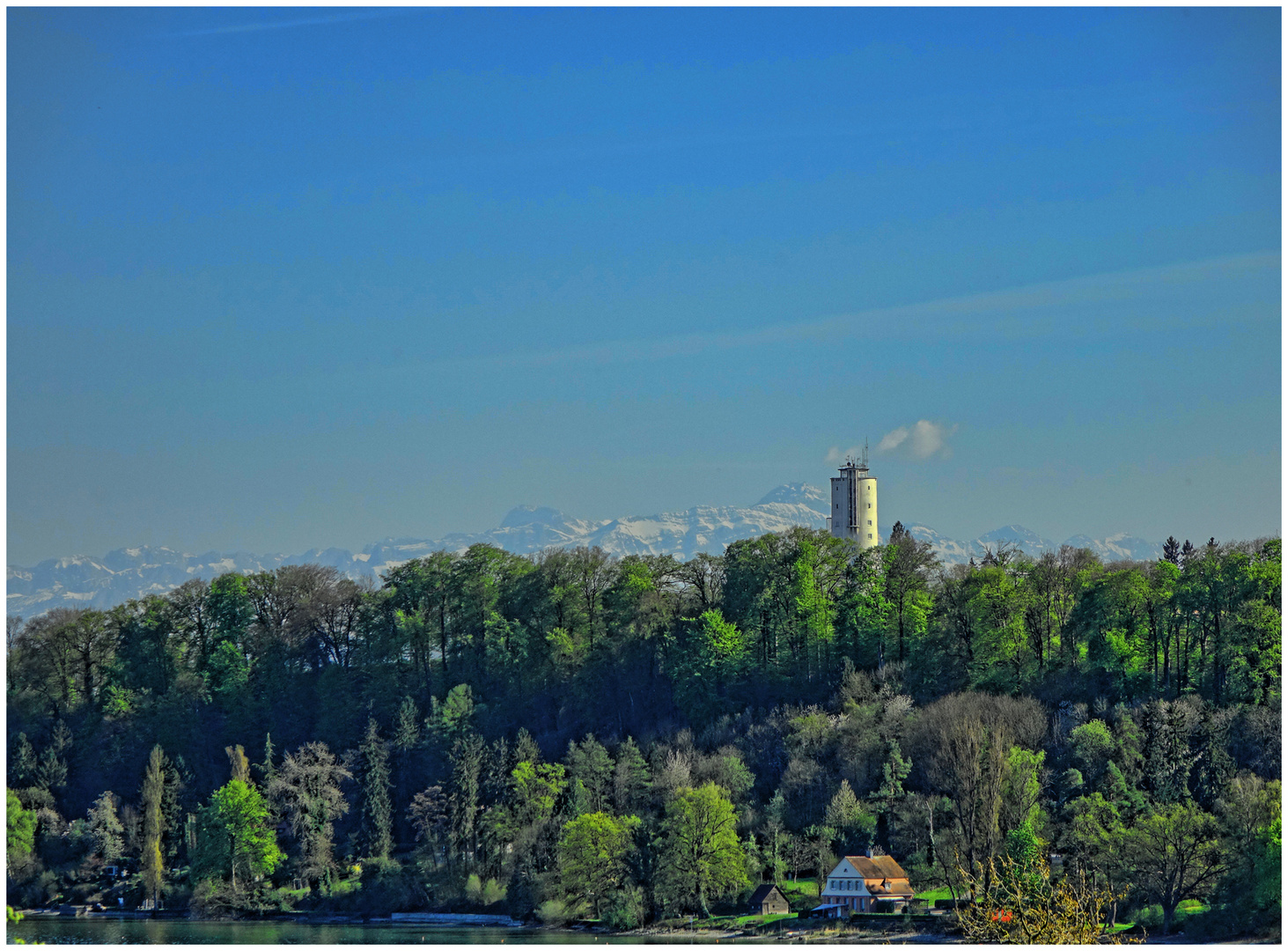 Blick von der Mainau zum Säntis , April 2015