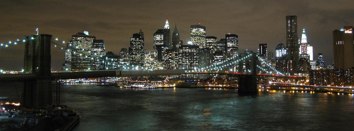 Blick von der Manhattan Bridge...