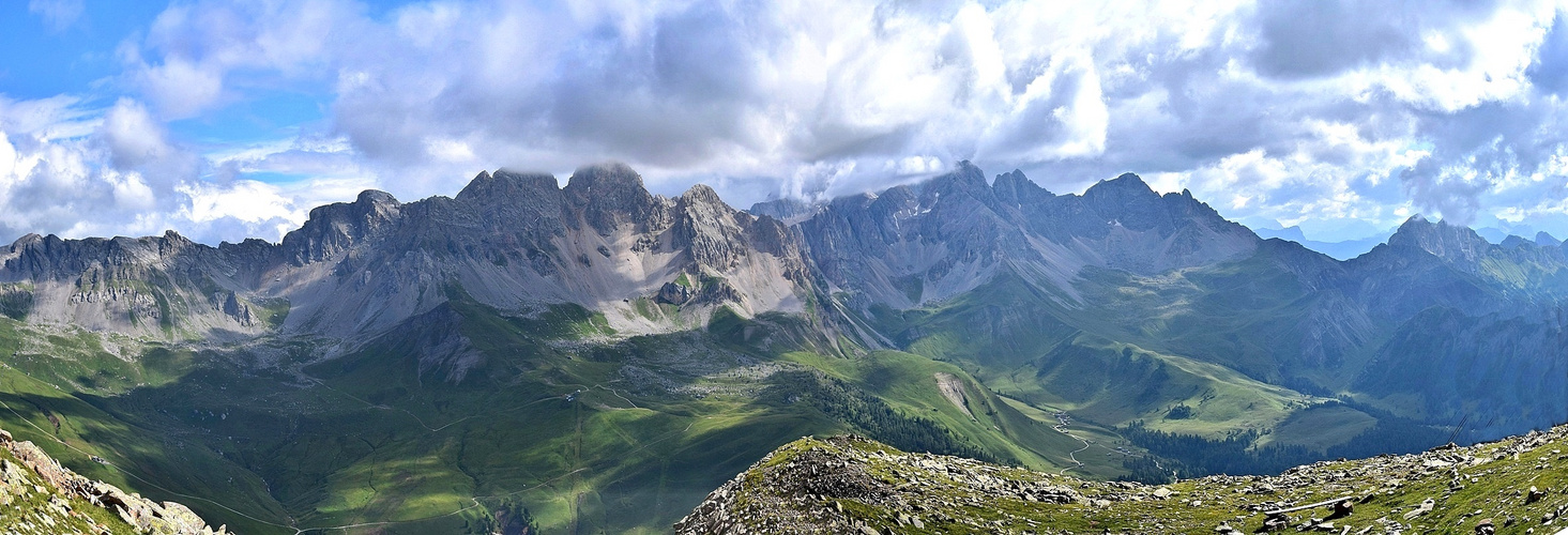 Blick von der Margherita nach Norden