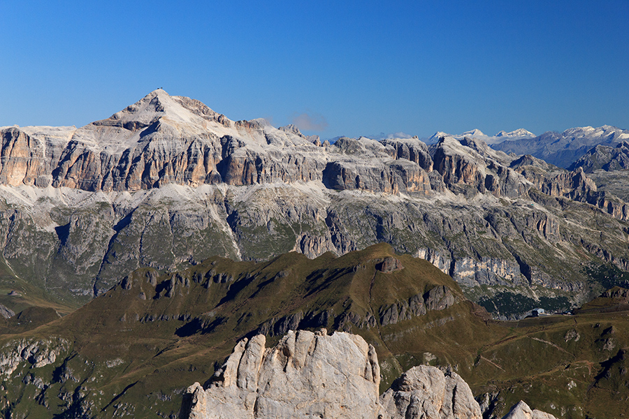 Blick von der Marmolada (Punta Rocca)...