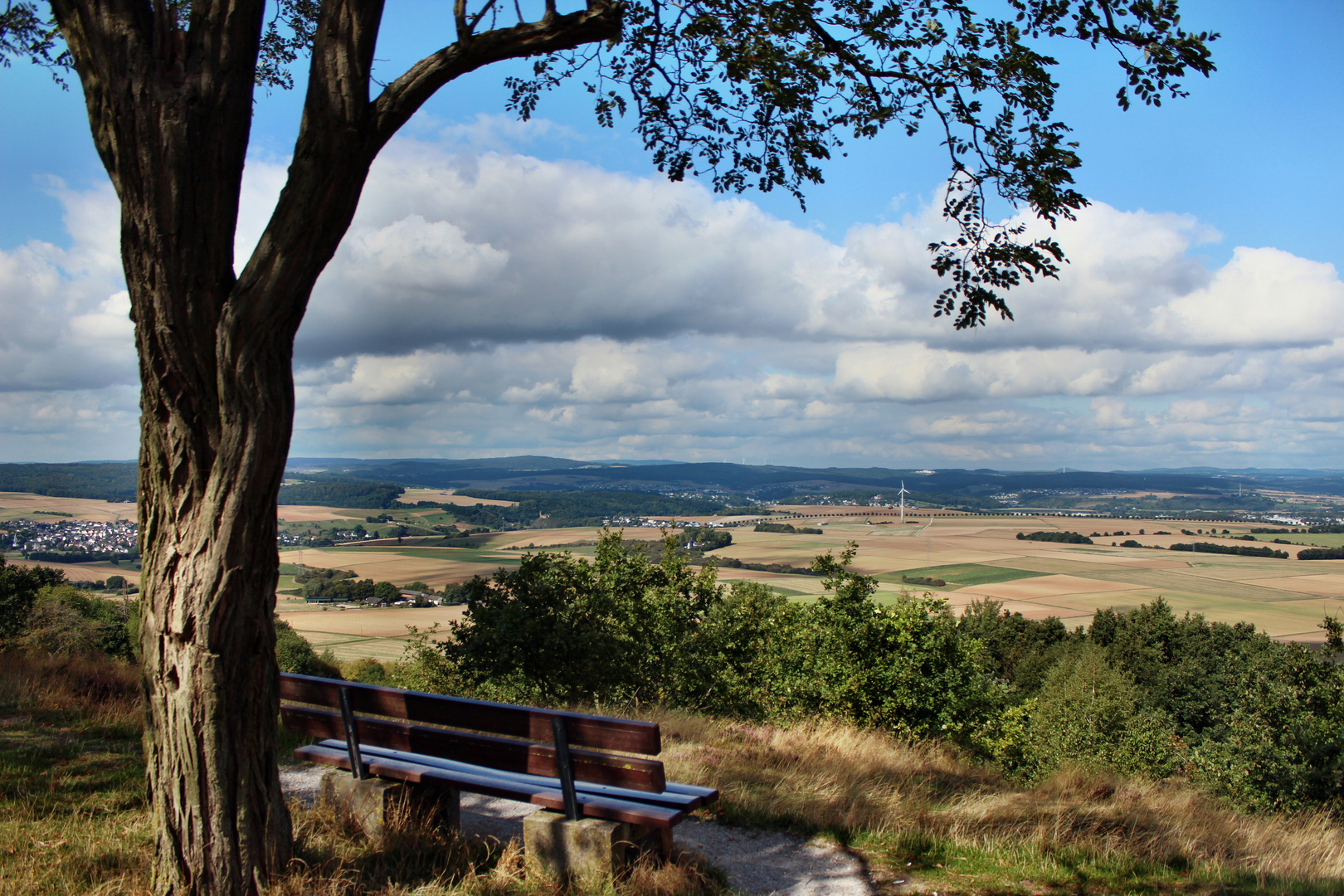 Blick von der Mensfelder Heide ins Limburger Becken