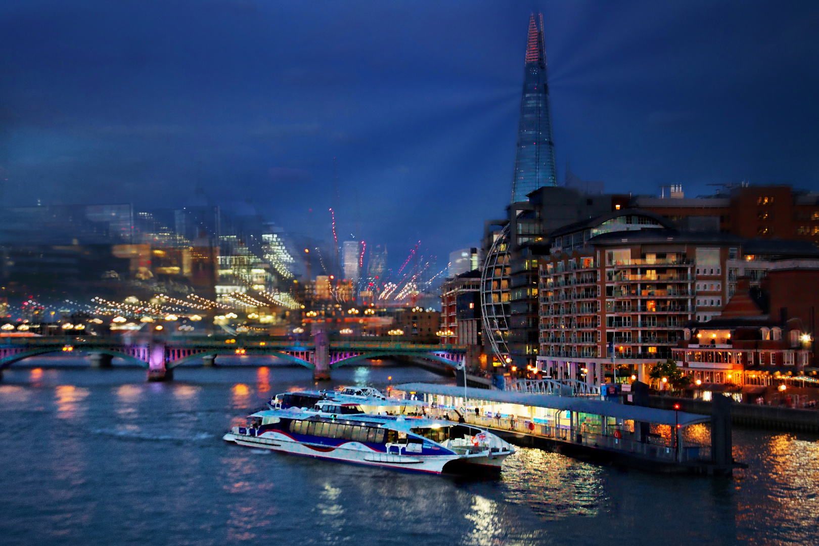 Blick von der Millennium bridge