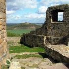 Blick von der Mühlburg zur Burg Gleichen