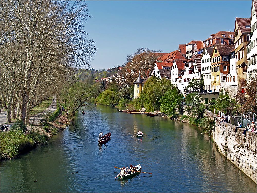 Blick von der Neckarbrücke...