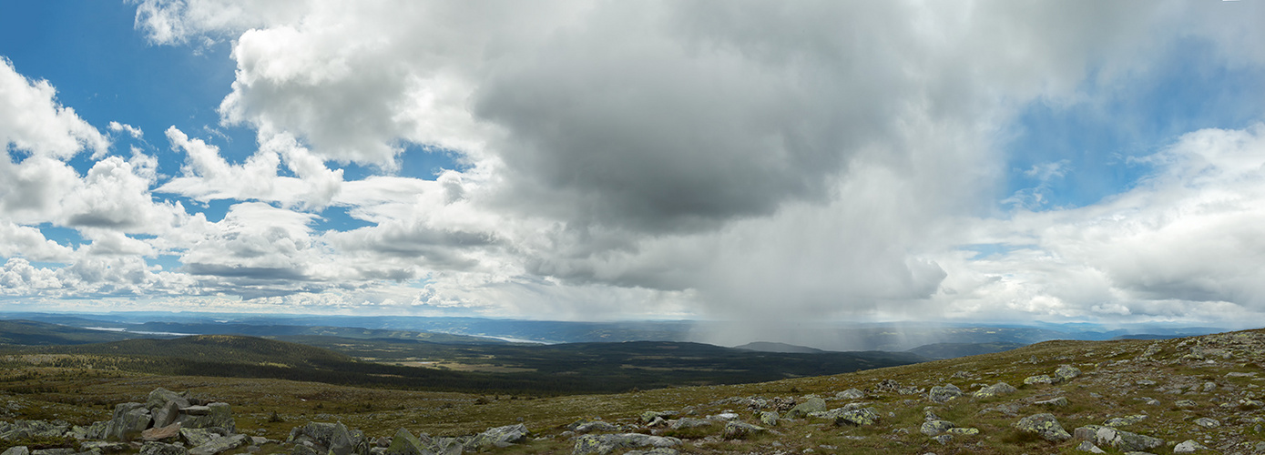 Blick von der Nevelfjellhytta