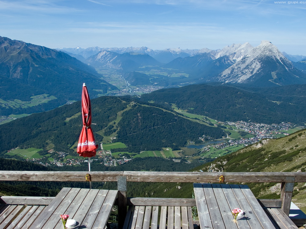 Blick von der Nördlinger Hütte ...