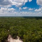 Blick von der Nohoch-Mul-Pyramide in Cobá