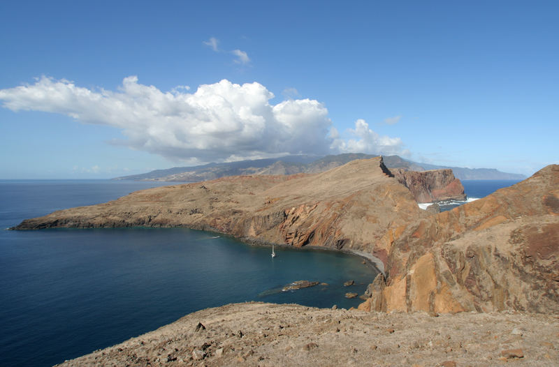 Blick von der östlichen Spitze Ponta de Sao Lourenco