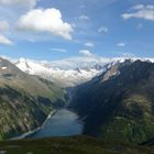 Blick von der Olpererhütte auf den Schlegeisstausee