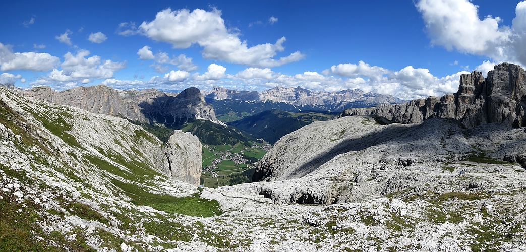 Blick von der Pisciadù-Hütte