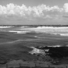 Blick von der Pointe de la Torche in Richtung Strand