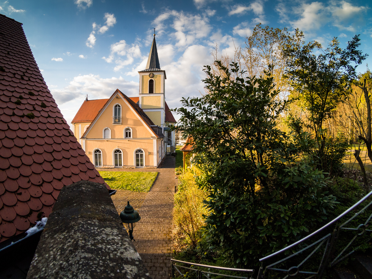 Blick von der Priesterwohnung