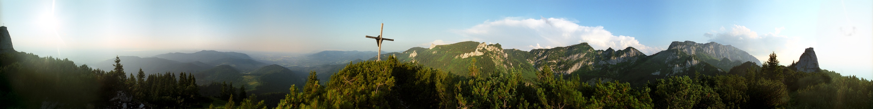 Blick von der Probstwand auf die Benediktenwand