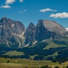 Blick von der Puflatschrunde auf der Seiser Alm