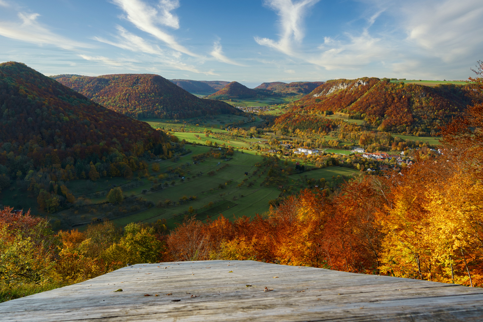 Blick von der Rampe ins obere Filstal