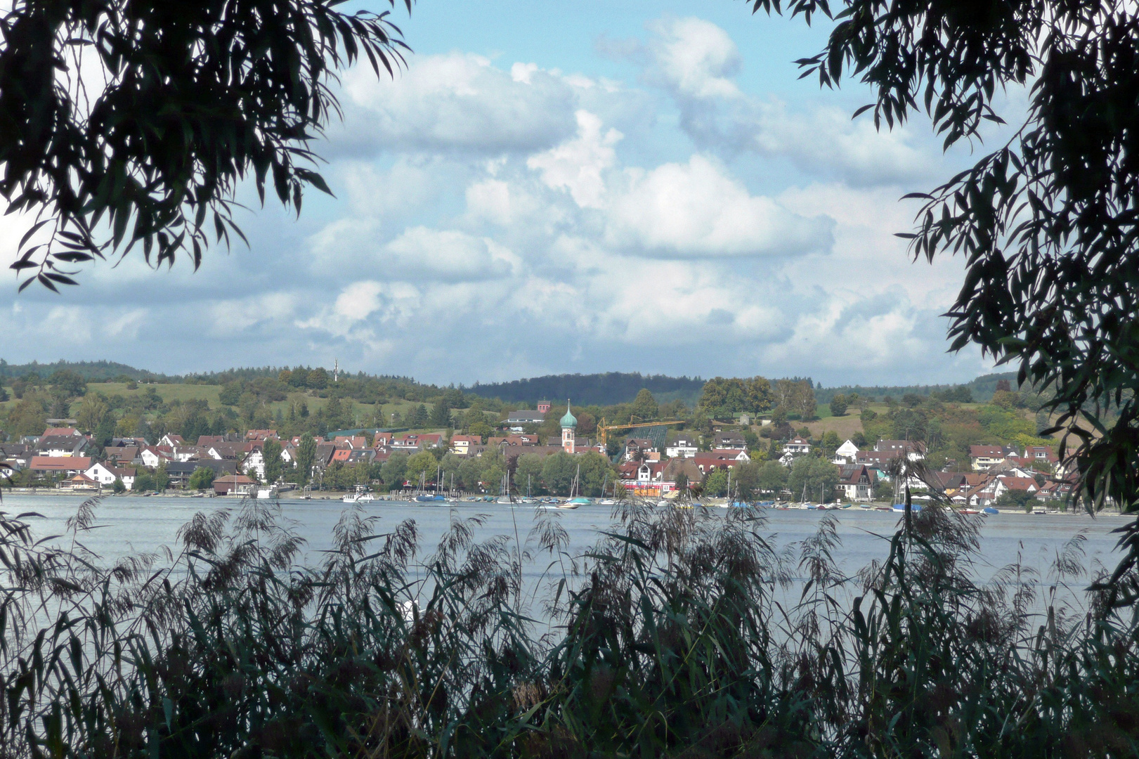 Blick von der Reichenau auf Allensbach