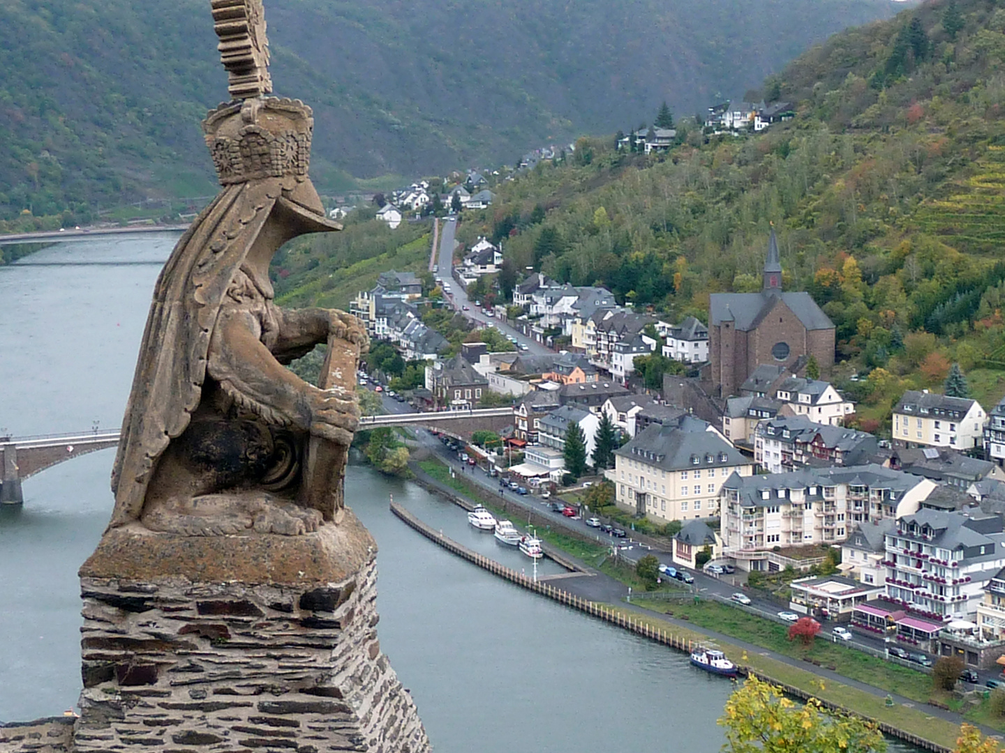 Blick von der Reichsburg auf Cochem