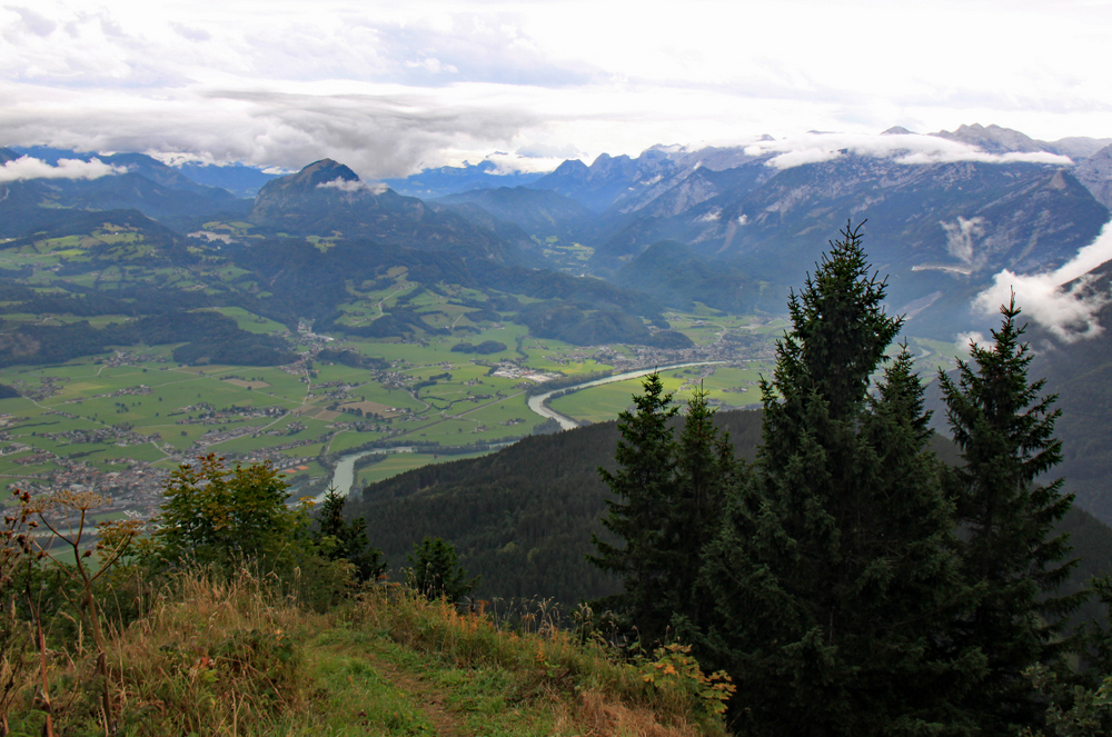 Blick von der Rossfeld-Panoramastr. ins Salzachtal (2)