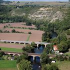 Blick von der Rudelsburg auf die Saaleschleife