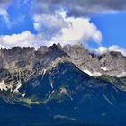 Blick von der Rübezahlalm auf Wilden Kaiser