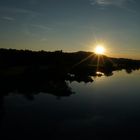 Blick von der Ruhrbrücke - Sonnenuntergang