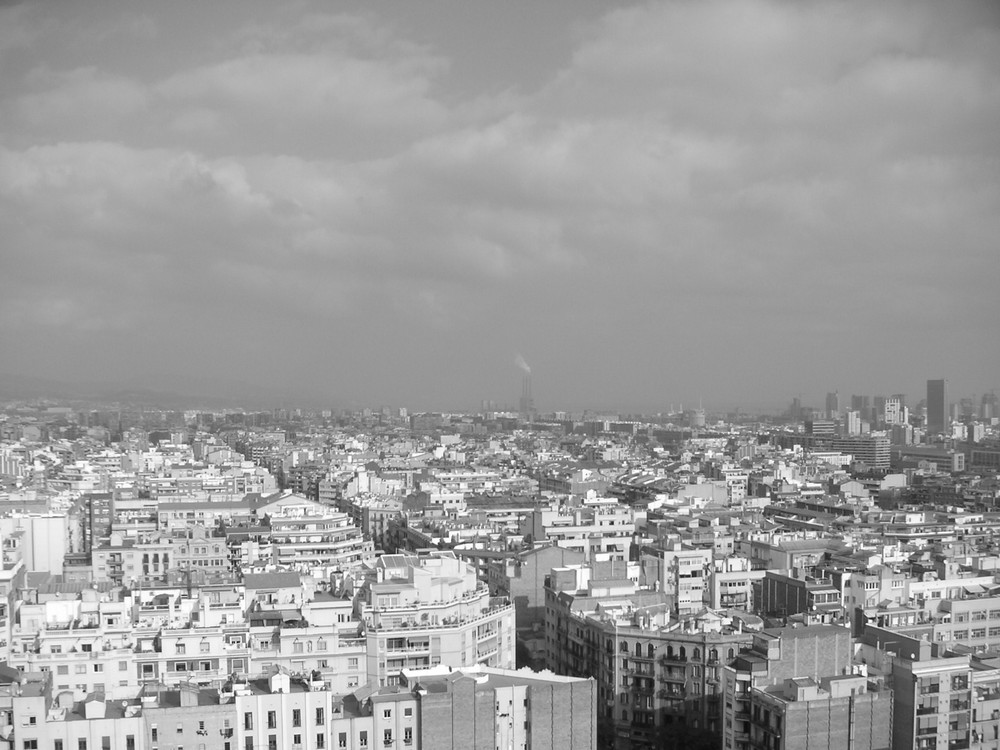 Blick von der Sagrada Família