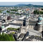 Blick von der Salzburg auf die Stadt