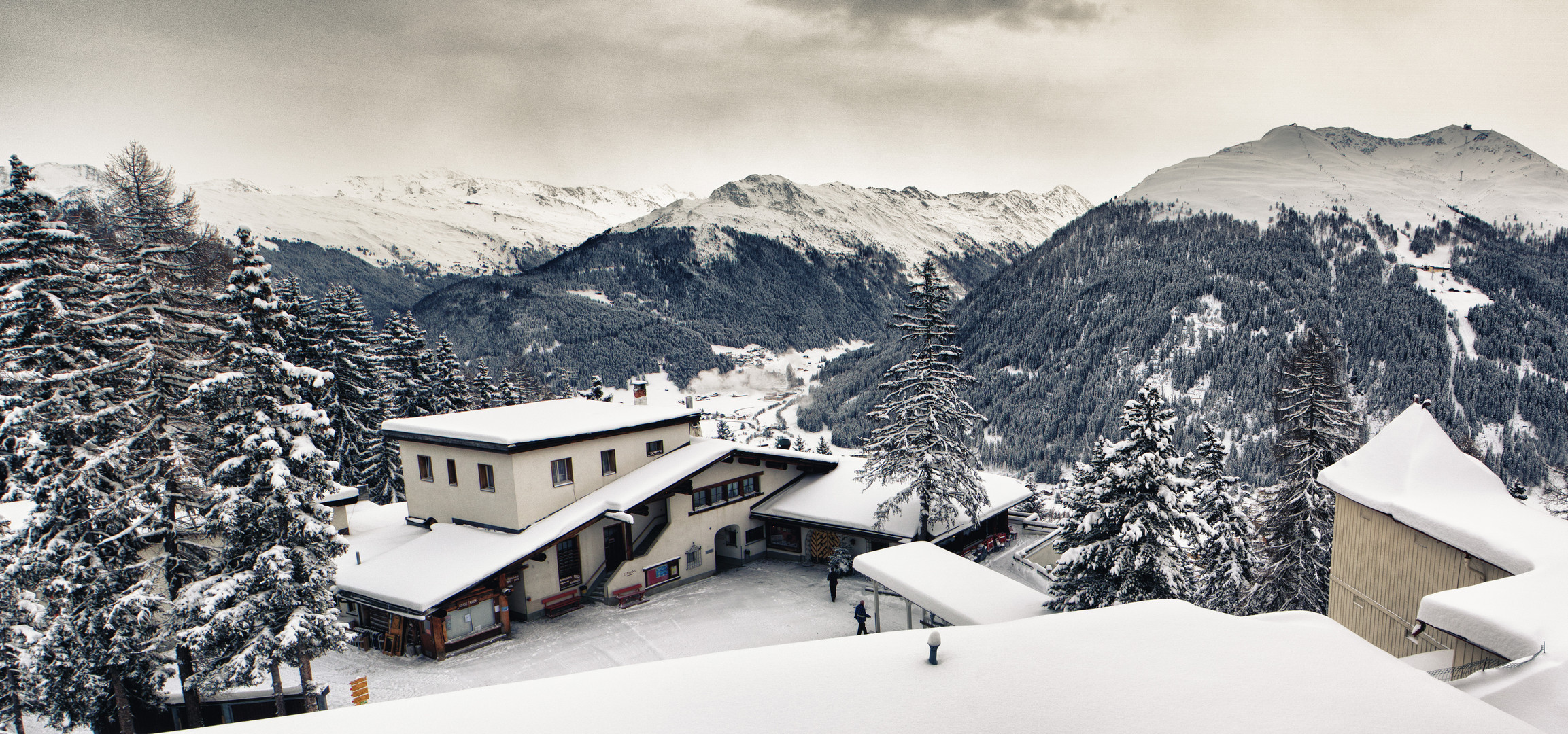 Blick von der Schatzalp auf Davos