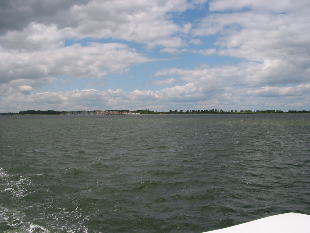 Blick von der Schlei auf Maasholm