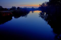 Blick von der Schleuse Ritterhude in Richtung Bremen