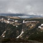 Blick von der Schneekoppe auf die Wiesenbaude