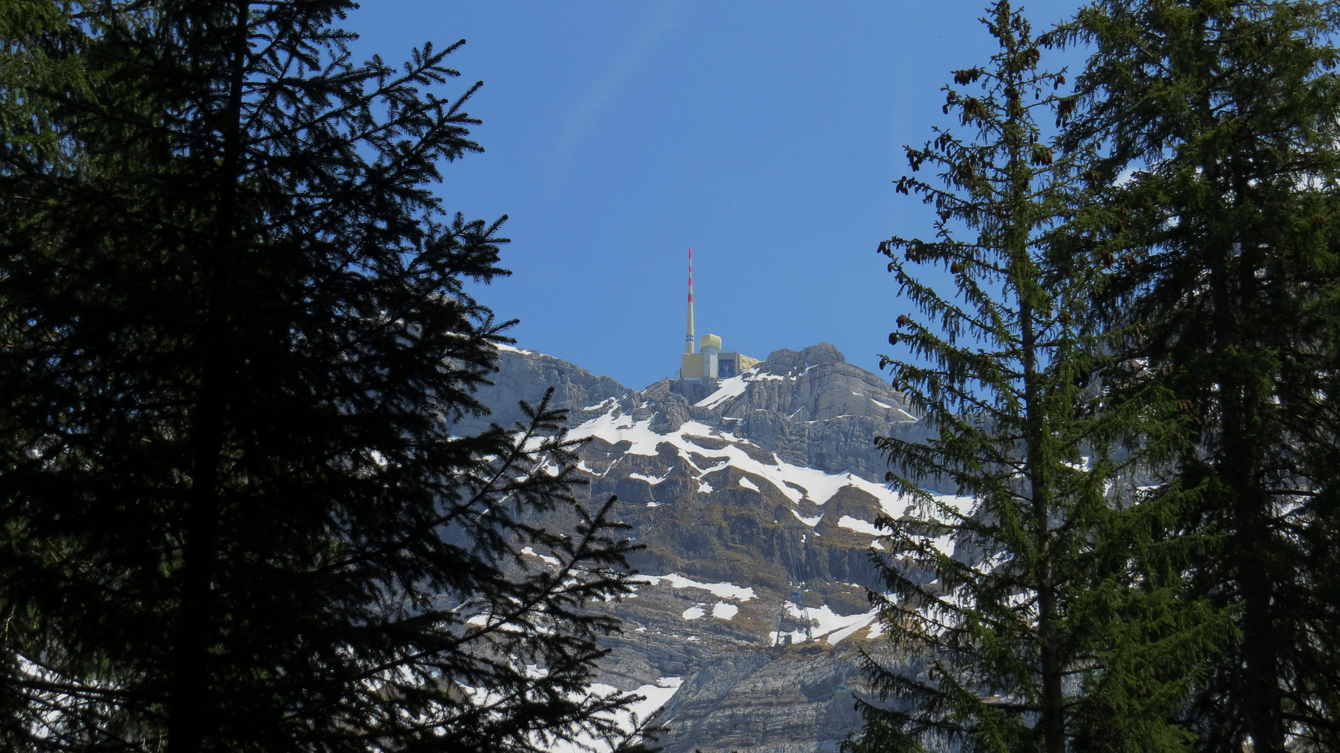 Blick von der Schwägalp auf den Säntis