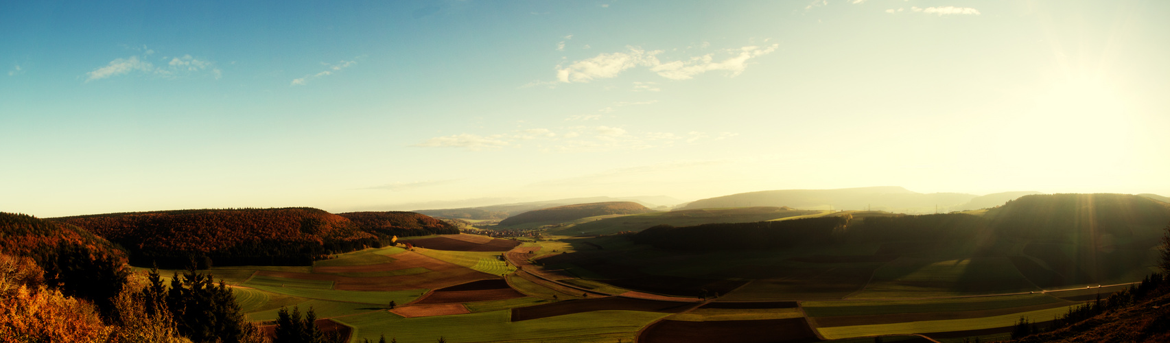 Blick von der Schweiz bis zum Schwarzwald