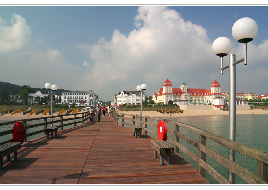 Blick von der Seebrücke Binz