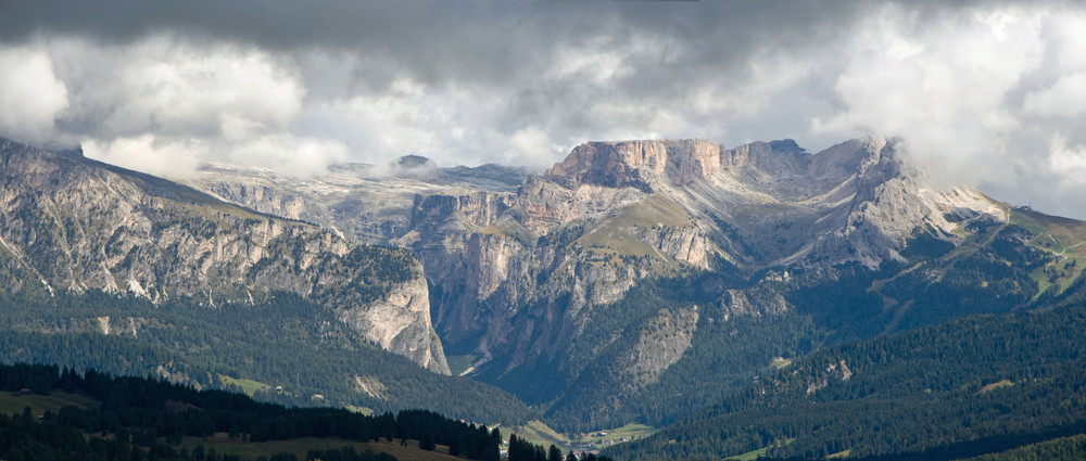 Blick von der Seiser Alm.