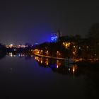 Blick von der Sennfelder Brücke in Schweinfurt