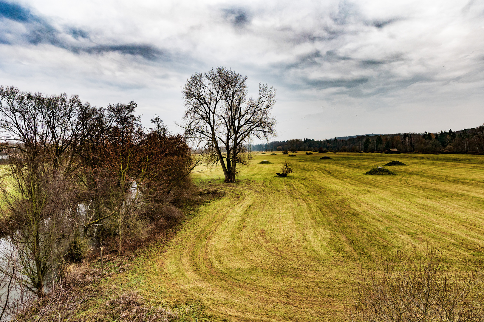 Blick von der "Siebenbogenbrücke" in Fürth