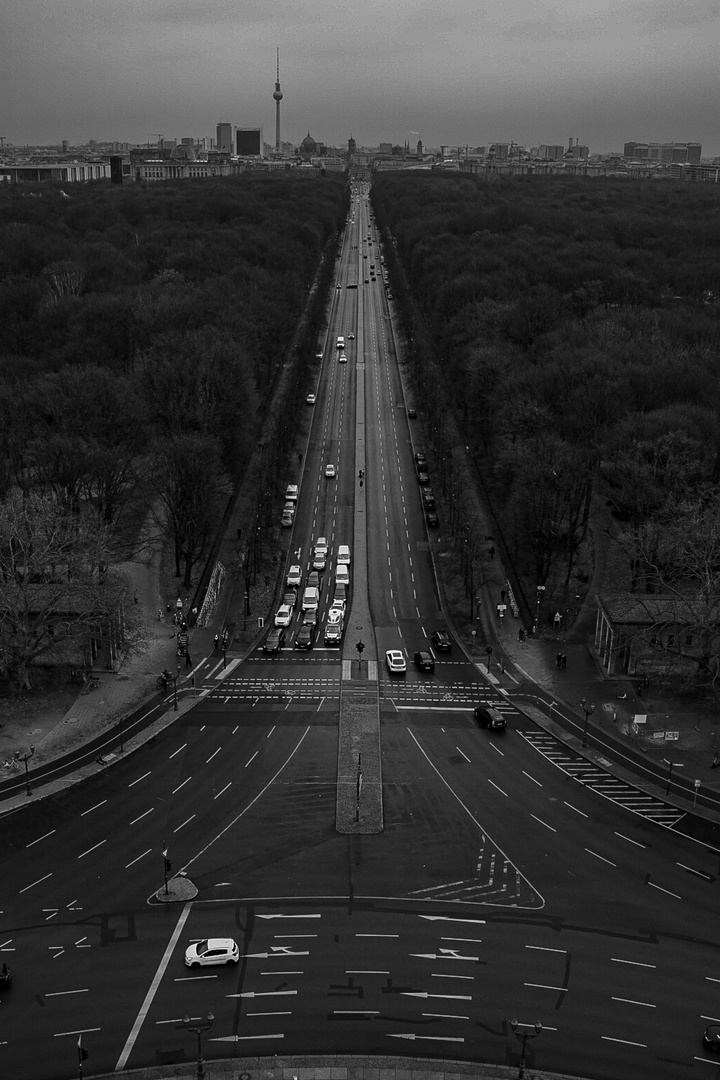 Blick von der Siegessäule in Berlin 