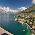 Blick von der Skaligerburg auf Malcesine.