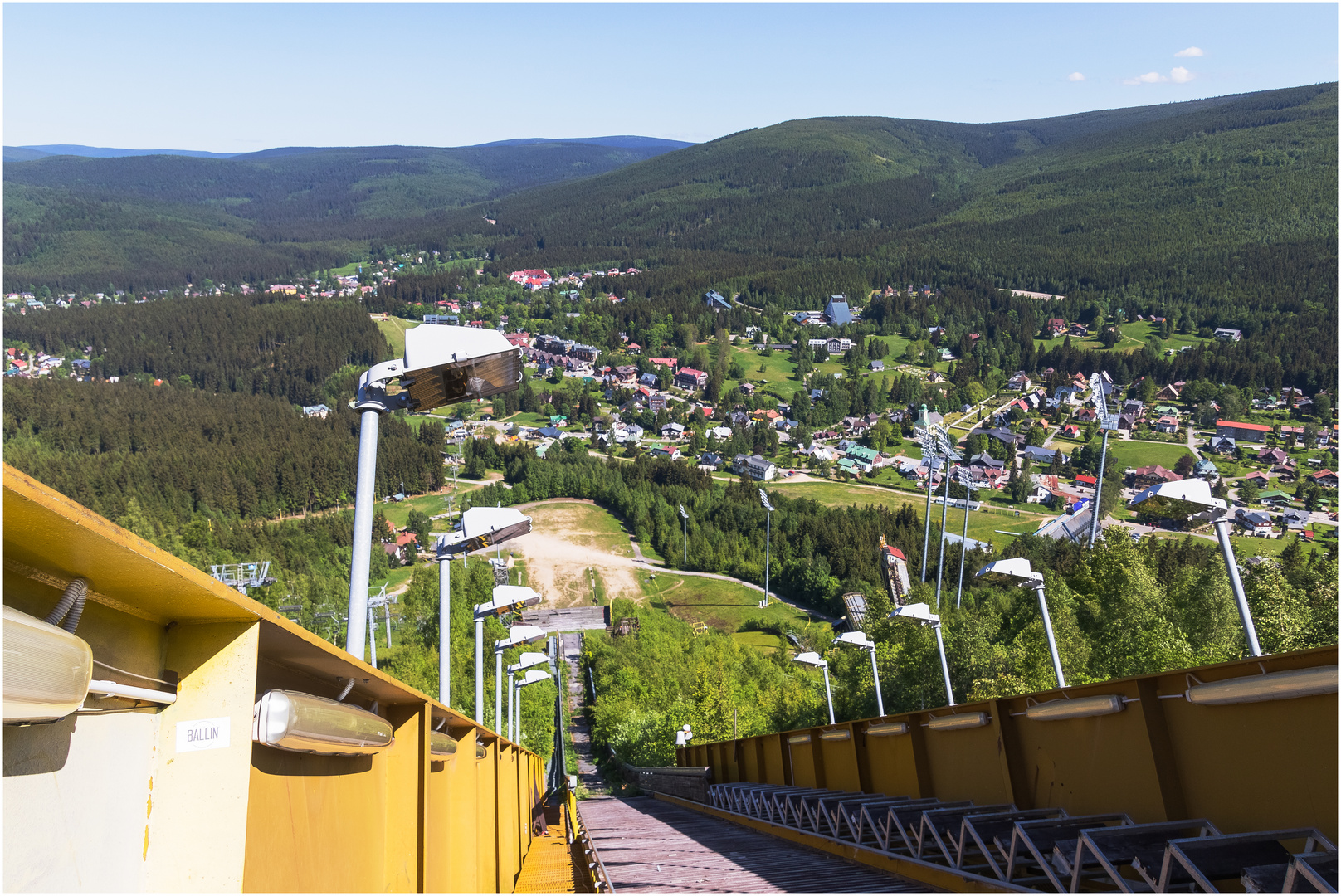 Blick von der Skiflugschanze