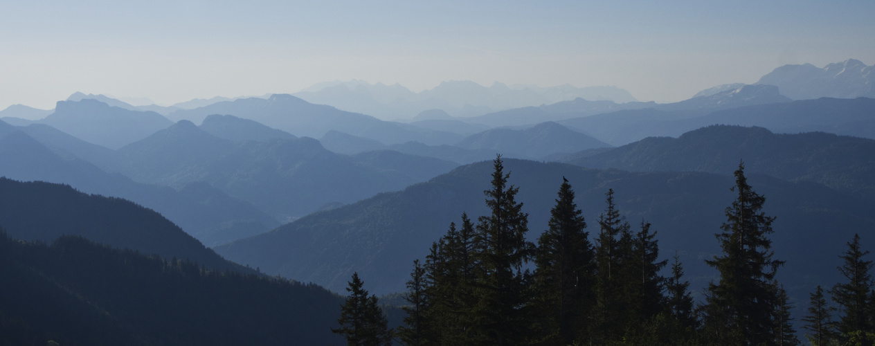 Blick von der Sonnenalm Kampenwand