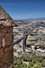 Blick von der Sonnenfestung in Lorca (Spanien)