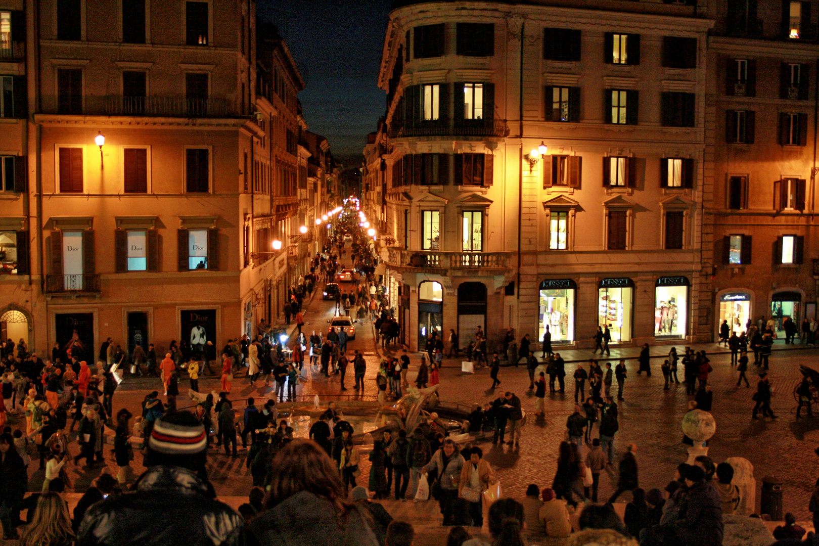 Blick von der Spanischen Treppe