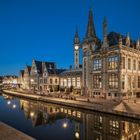 Blick von der St. Michael`s Bridge in Gent