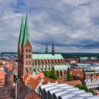 Blick von der St. Petri Kirche in Lübeck