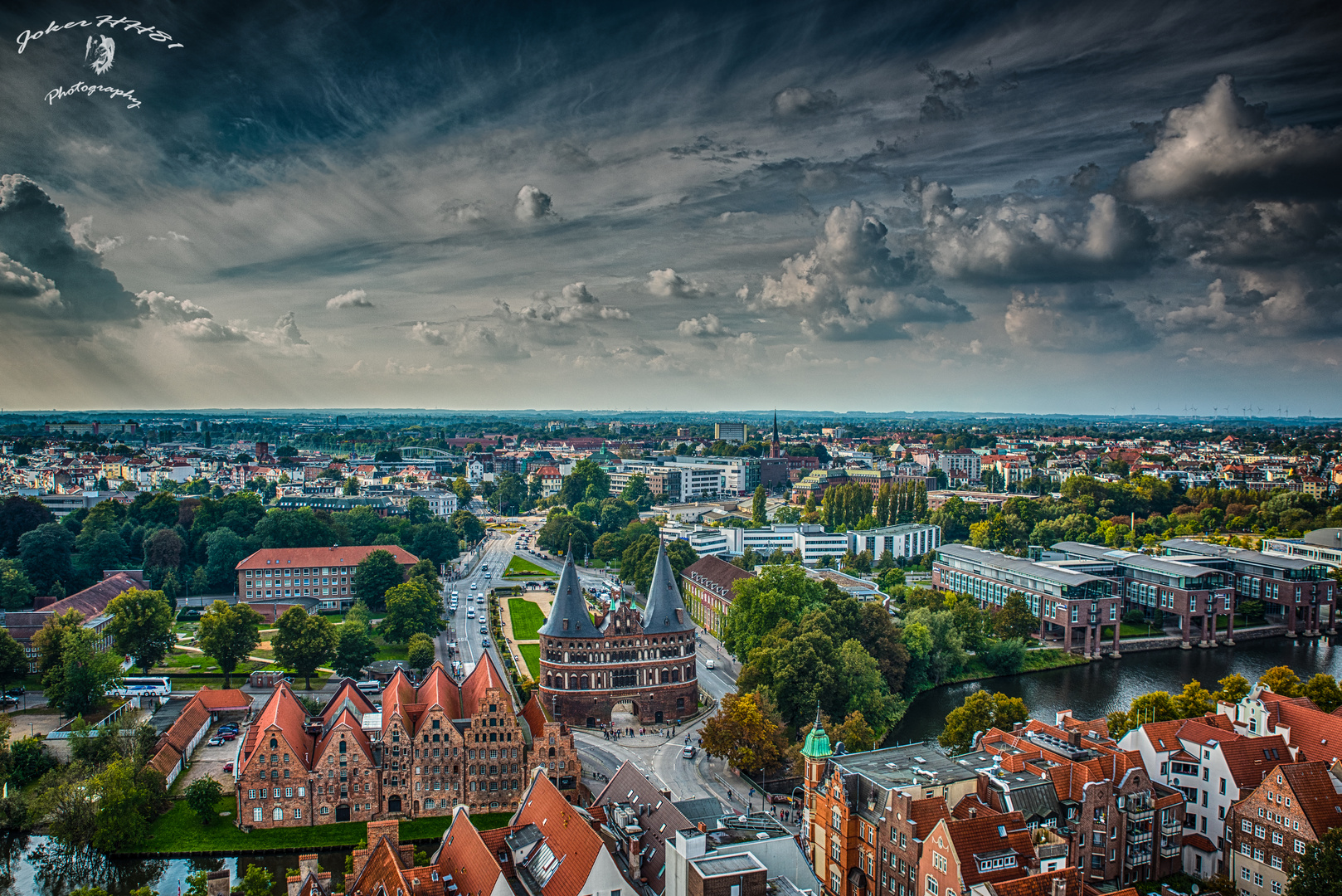 Blick von der St. Petri Kirche zu Lübeck