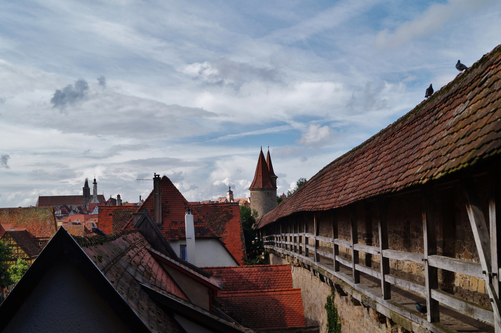 Blick von der Stadtmauer...