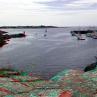 Blick von der Stadtmauer über die Hafeneinfahrt von Concarneau