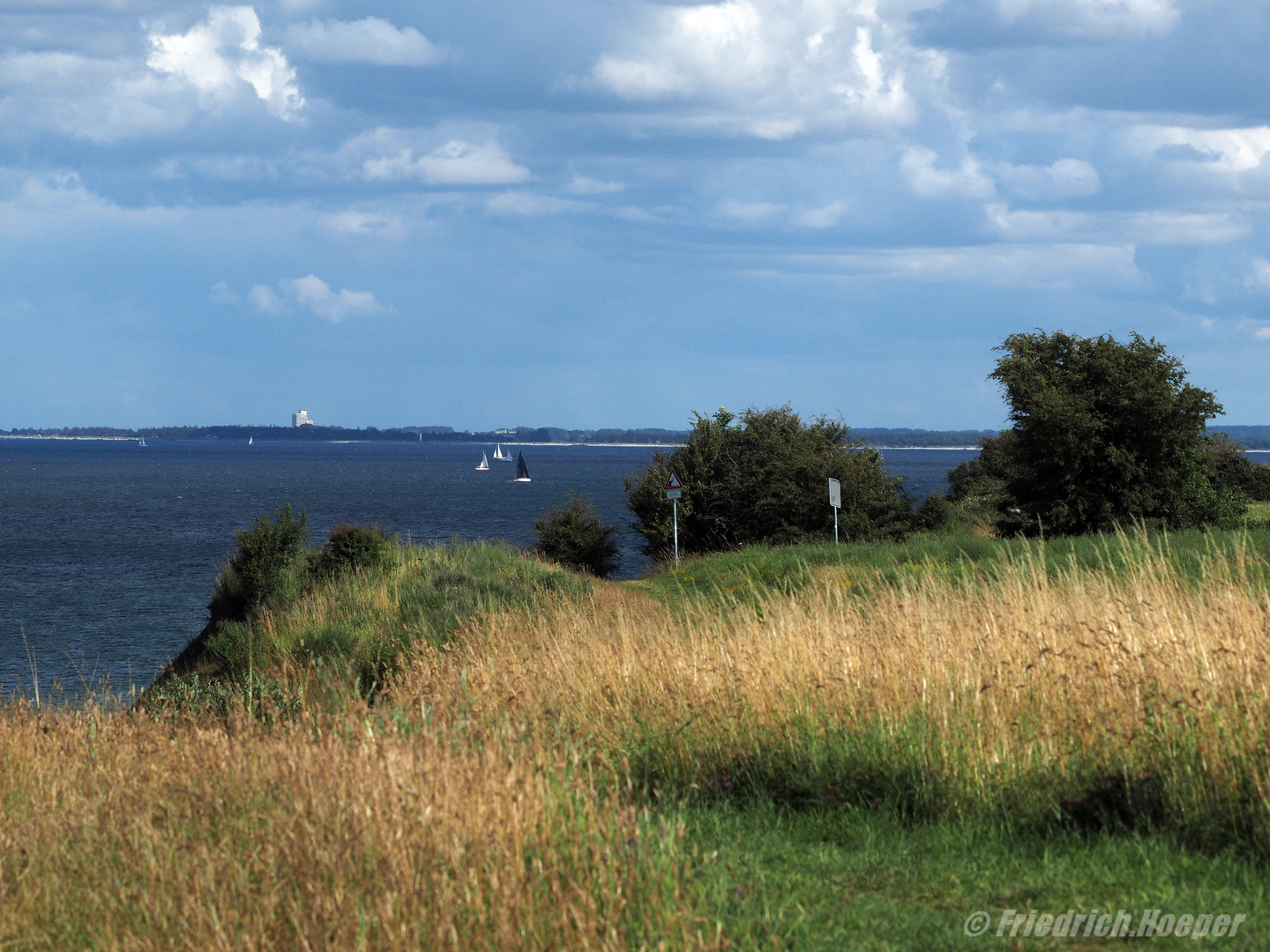 Blick von der Steilküste bei Stohl