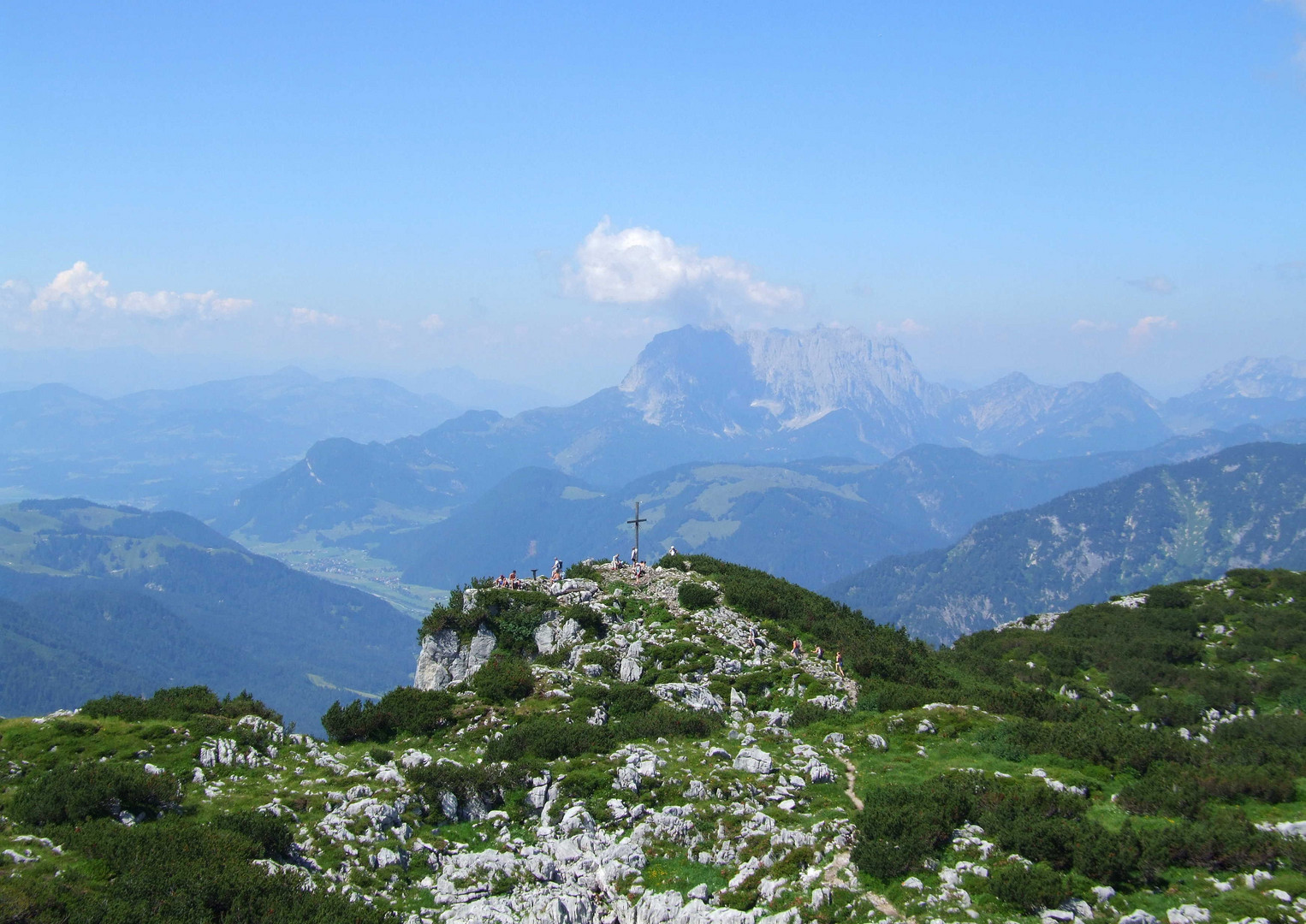 Blick von der Steinplatte